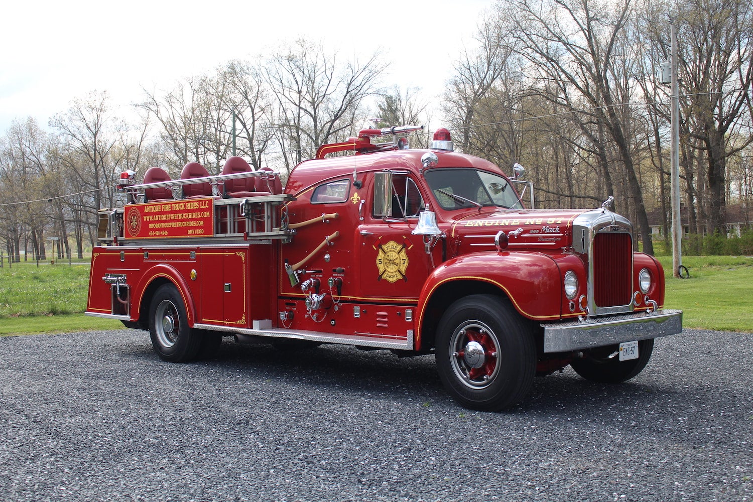 Fire Truck Birthday Party Package | Antique Fire Truck Rides LLC